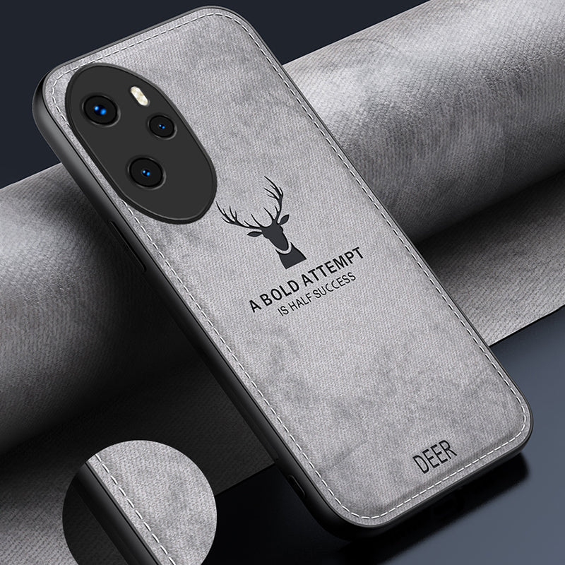 For Honor 100 Pro 5G Deer Pattern Phone Case Cushion Shockproof Anti-Scratch Protective - Black For Honor 100 Pro 5G Deer Pattern Phone Case Cushion Shockproof Anti-Scratch Protective - Black